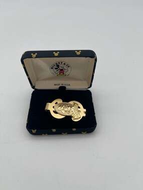 Vintage Mickey & Co. Scrooge McDuck Gold Tone Dollar Sign Money Clip in Original